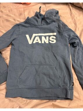 Vans small logo sweatshirt in dusty blue